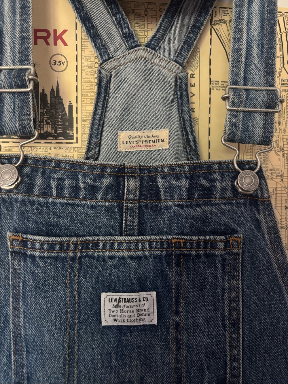 Levi's Women’s Light Blue Denim Overalls - Classic Workwear